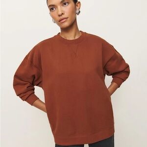 NEW Reformation Vintage Oversized Crewneck Sweatshirt / XXS